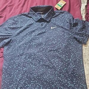Nike Men's Blue Polo Shirt NWT